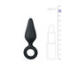 Zwarte buttplug met trekring - small_