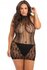 Netstof Jurkje Reckless Plus Size - Zwart_