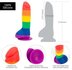 Addiction - Justin Rainbow Siliconen Dildo - 19 cm_